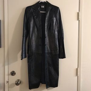 Women’s Anne Demuelemeester leather trench coat